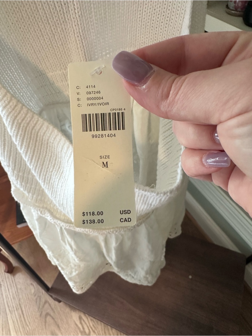 🤍 Anthropologie Twofer Crochet Lace Halter Top - Picture 6 of 8